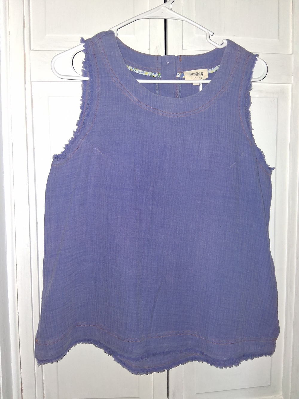 Umgee Lavender Sleeveless Cotton Tank Top